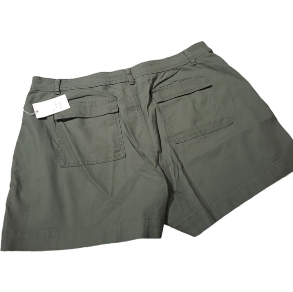 NWT WOMEN'S A NEW DAY PLUS SIZE HIGH RISE UTILITY SHORTS - Picture 10 of 11